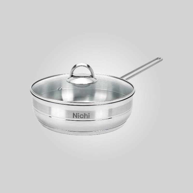 تابه تک دسته استیل نیچی سایز 24